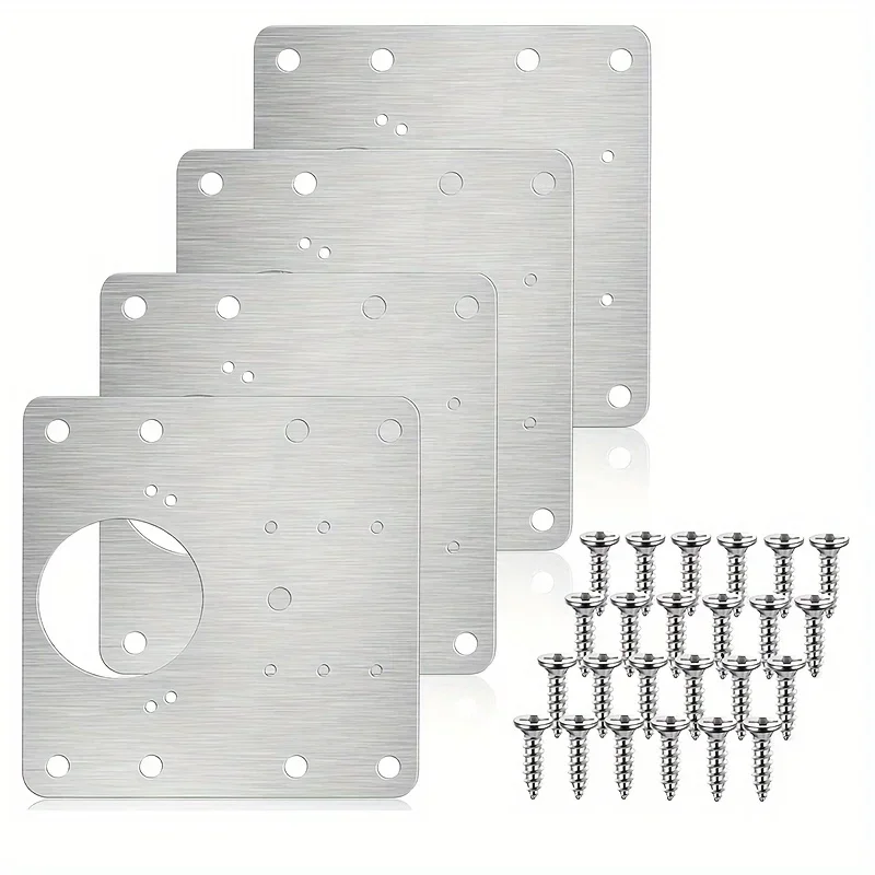 Furniture Hardware Fixing Screws - 4-piece cabinet hinge repair panel, kitchen