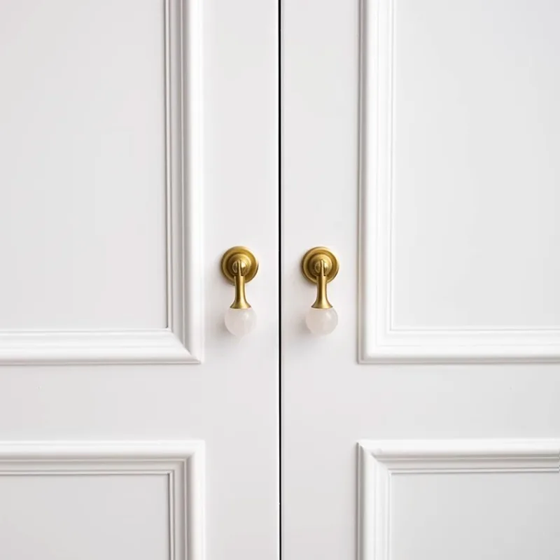 White Crystal Ball+Brass Furni - Furniture Hardware Drop Pulls recensie en prijs