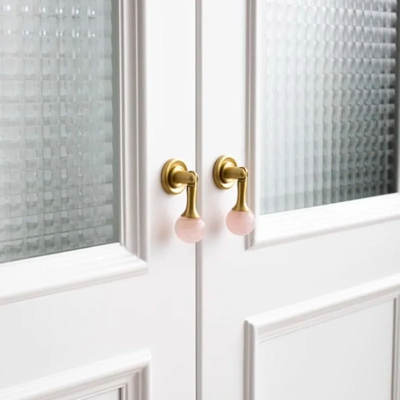 White Crystal Ball+Brass Furni - Furniture Hardware Drop Pulls recensie en prijs