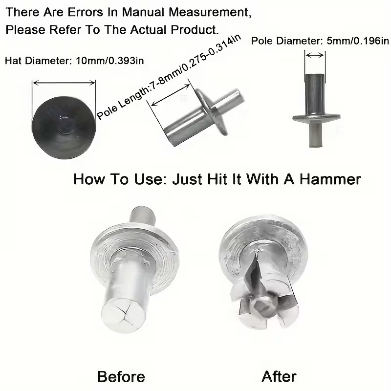Round Head Aluminum Rivets Fas - Furniture Hardware Fixing Screws recensie en prijs