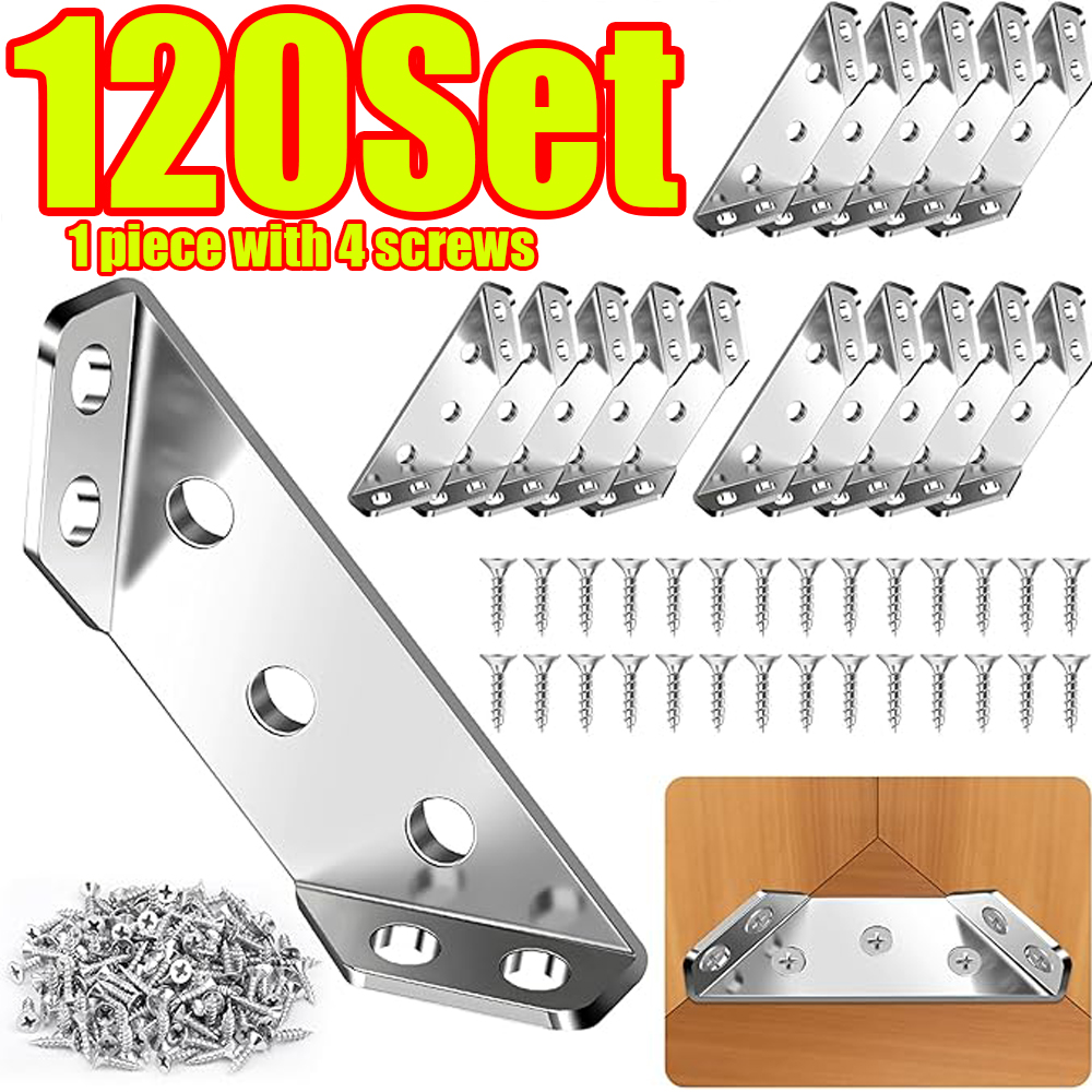 1-120Set Furniture Corner Conn - Furniture Hardware Fixing Screws recensie en prijs