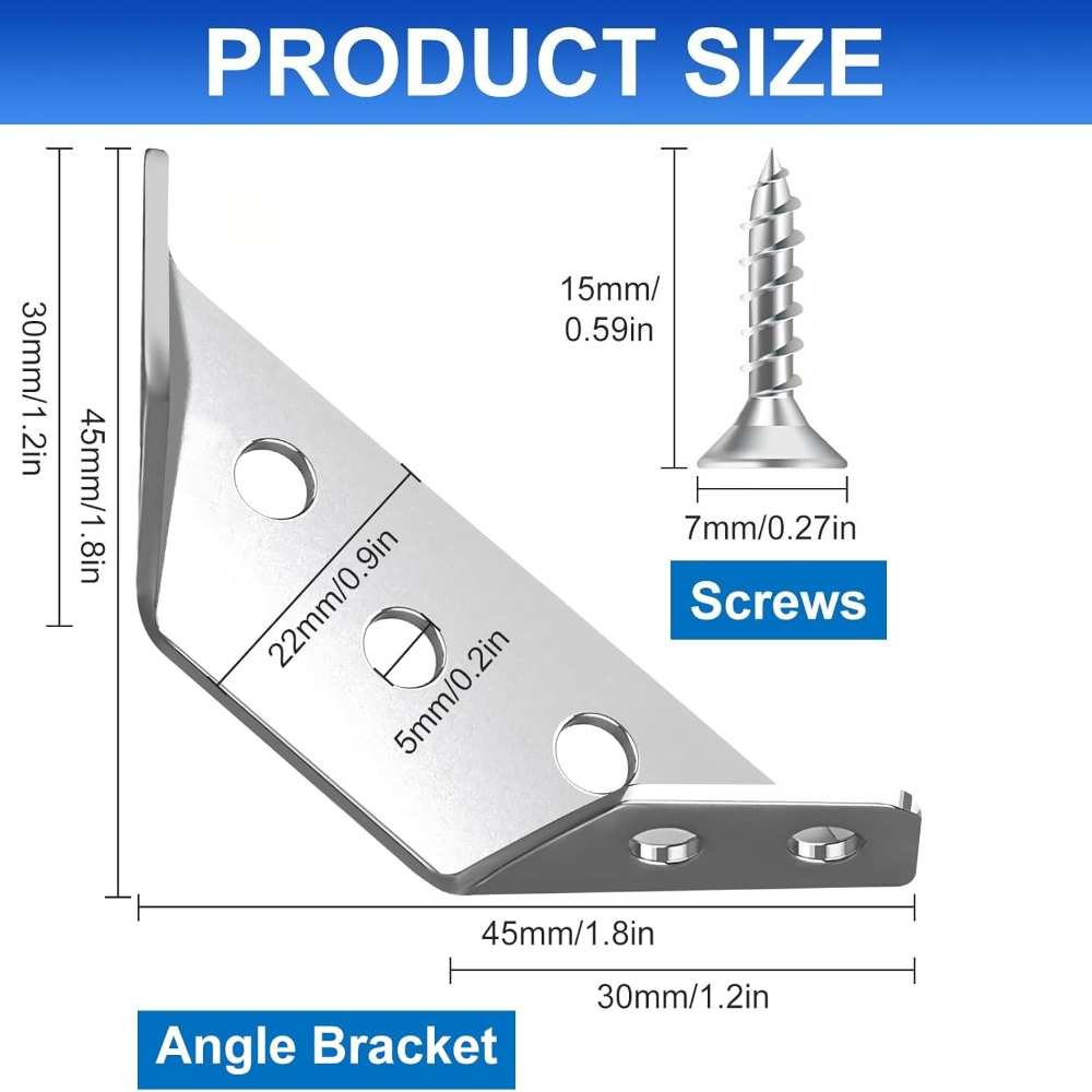 1-120Set Furniture Corner Conn - Furniture Hardware Fixing Screws recensie en prijs