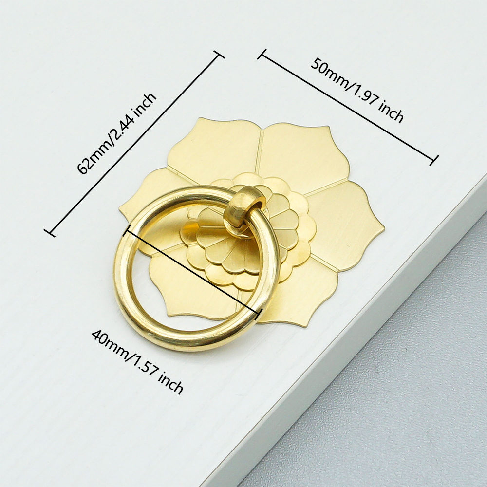 Floral Brass Cabinet Door Knob - Furniture Hardware Drop Pulls recensie en prijs