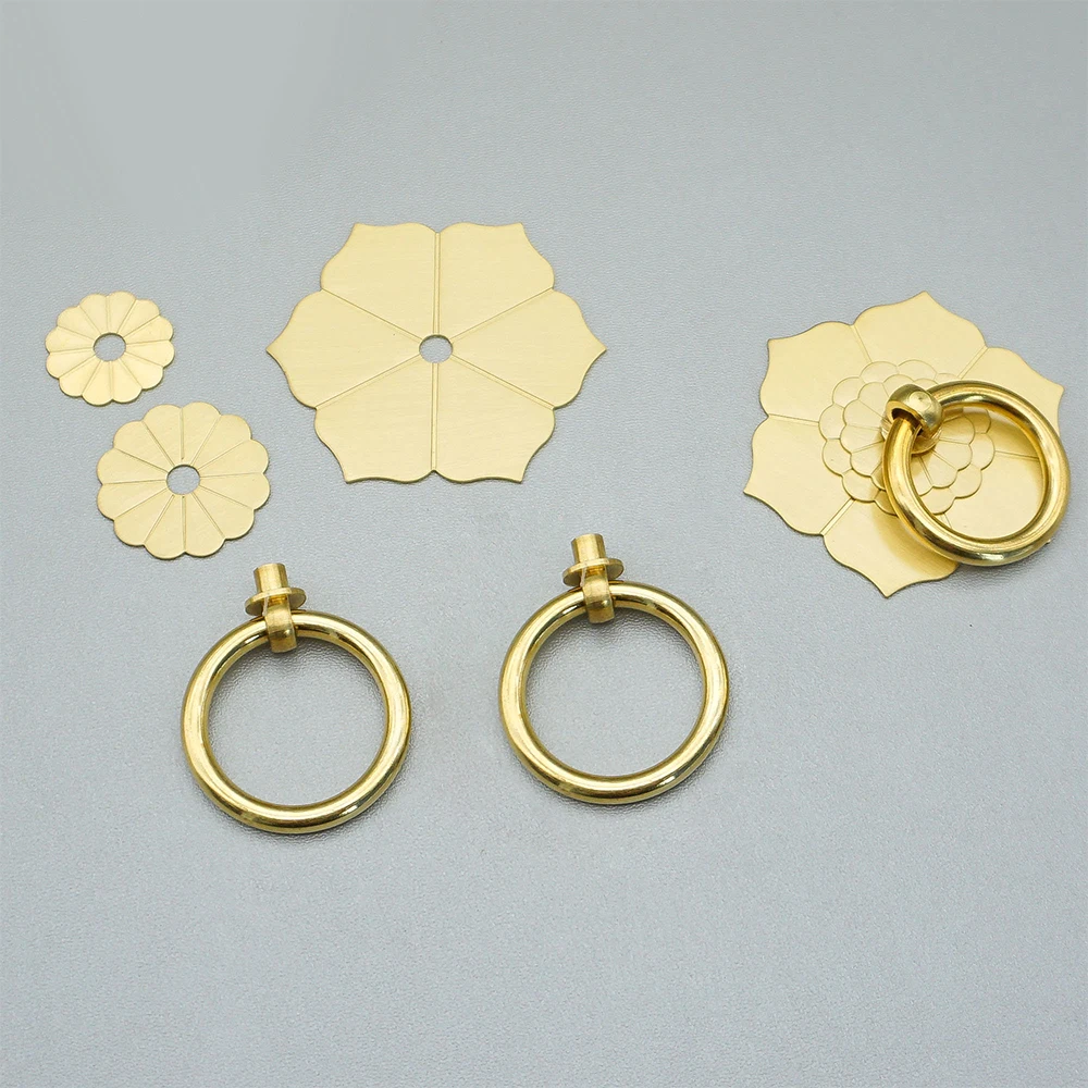 Floral Brass Cabinet Door Knob - Furniture Hardware Drop Pulls recensie en prijs