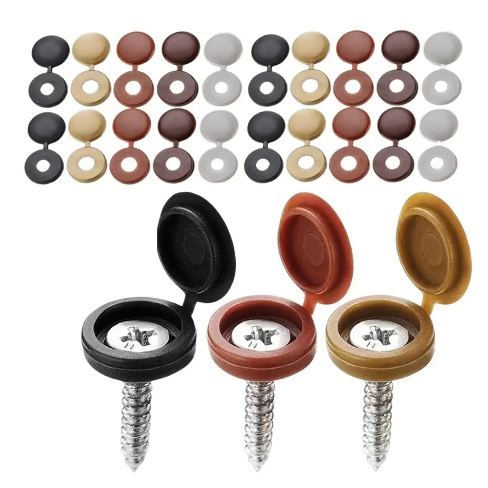 Hinged Plastic Screw Cap Cover - Furniture Hardware Fixing Screws recensie en prijs
