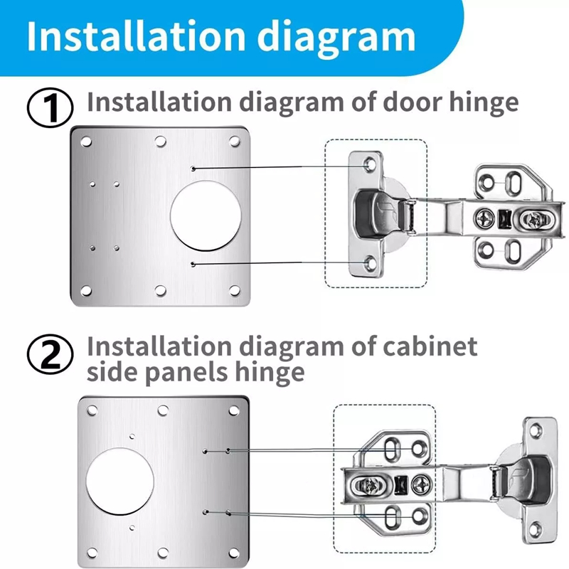 2/10Pcs Sets Hinge Repair Plat - Furniture Hardware Fixing Screws recensie en prijs