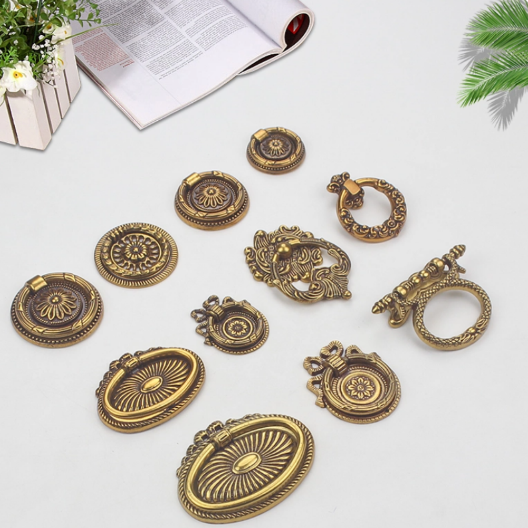 Retro European Gold Drop Ring  - Furniture Hardware Drop Pulls recensie en prijs