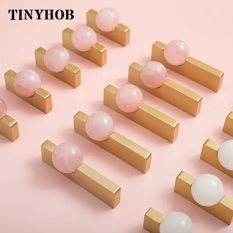 White Crystal Ball+Brass Furni - Furniture Hardware Drop Pulls recensie en prijs