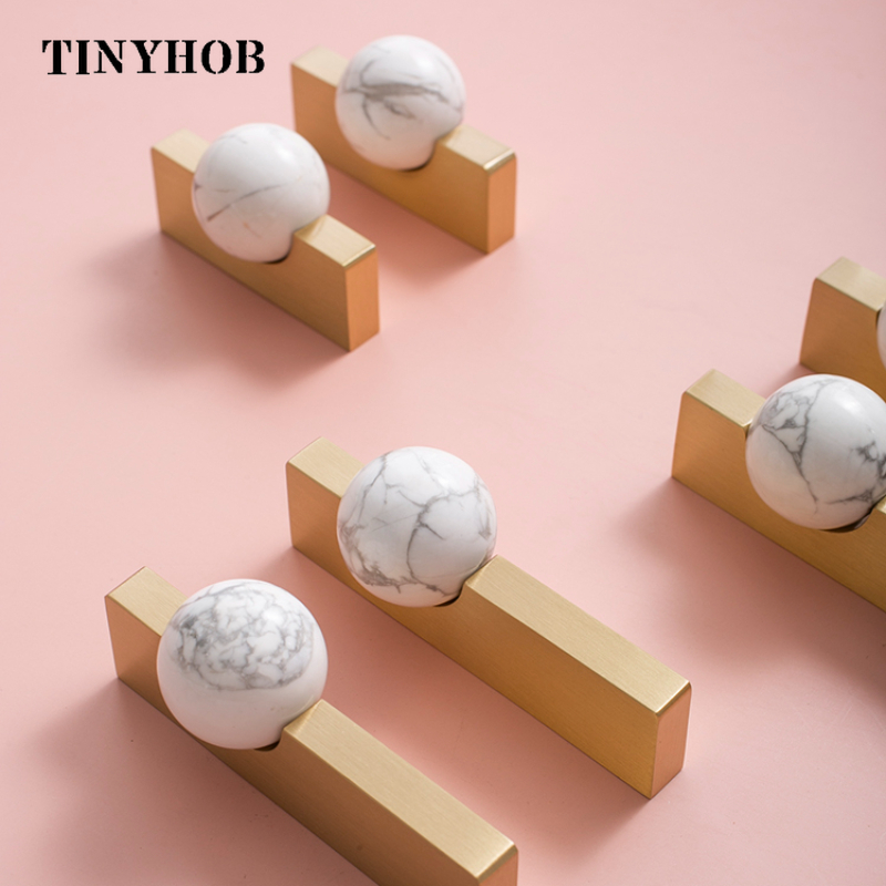 White Crystal Ball+Brass Furni - Furniture Hardware Drop Pulls recensie en prijs