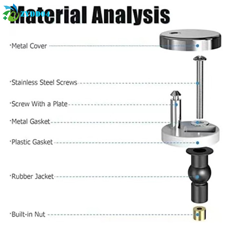●2Pcs Toilet Seat Hinges Top F - Furniture Hardware Fixing Screws recensie en prijs