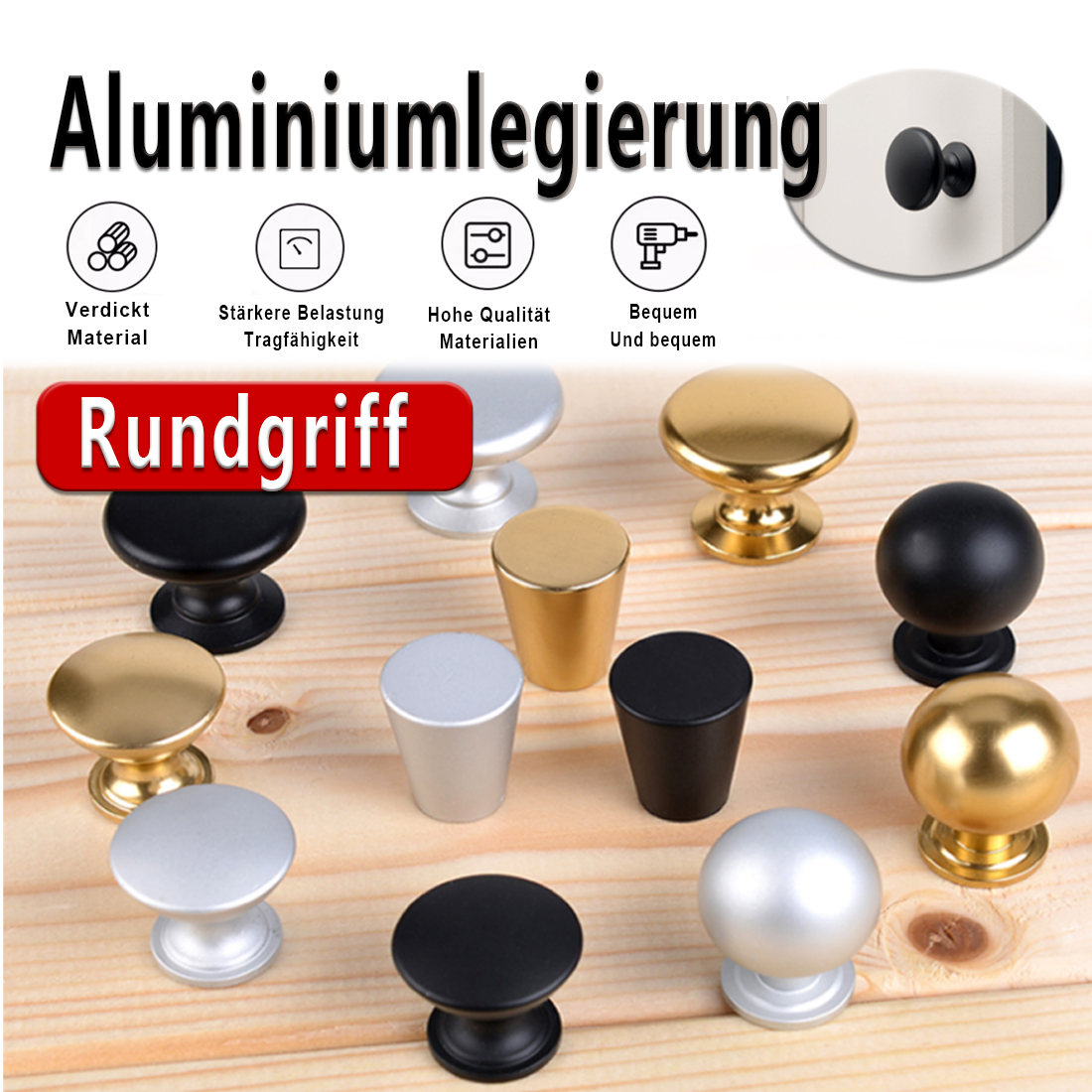 5PCS Aluminum  Kitchen Cupboar - Furniture Hardware Parts recensie en prijs