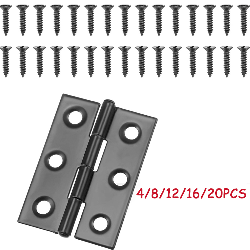 WV Black Door Hinges Stainless - Furniture Hardware Fixing Screws recensie en prijs