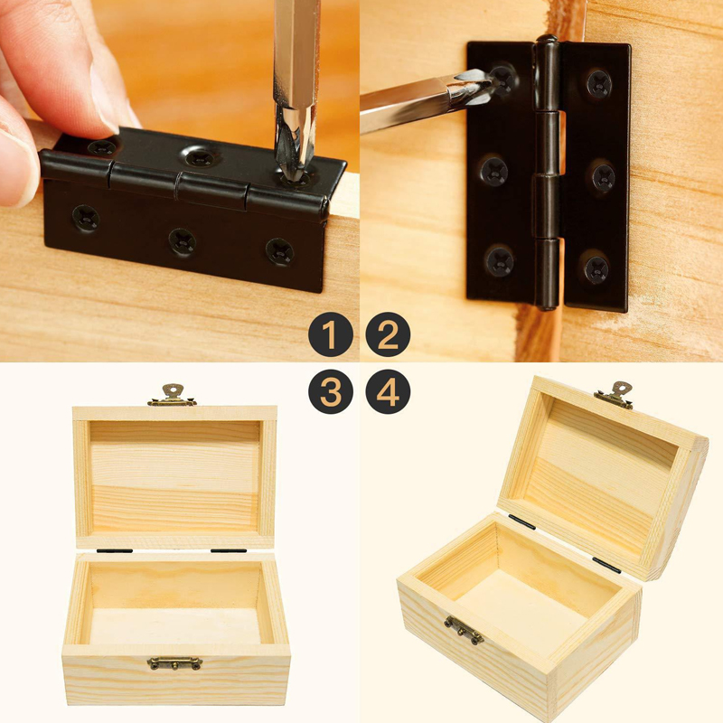 WV Black Door Hinges Stainless - Furniture Hardware Fixing Screws recensie en prijs